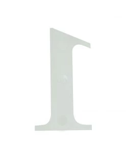 HIER_5150 4 Pack - 5" Iridescent Number Stickers Banner, Customizable Stick On Numbers - 2 Table Numbers 41 HIER_5150 4 Pack - 5