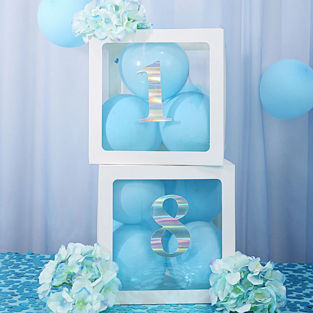 HIER_5150 Table Numbers 4 Pack - 5" Iridescent Number Stickers Banner, Customizable Stick On Numbers - 7 13 HIER_5150 Table Numbers 4 Pack - 5" Iridescent Number Stickers Banner, Customizable Stick On Numbers - 7