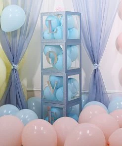 HIER_5150 4 Pack - 5" Iridescent Alphabet Stickers Banner, Customizable Stick On Letters - P 34 HIER_5150 4 Pack - 5