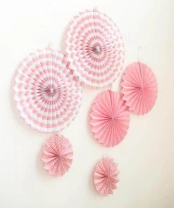 HIER_3300 Tabletop Decor Set Of 6 | Pink Paper Fan Decorations | Paper Pinwheels Wall Hanging Decorations Party Backdrop Kit | 8" | 12" | 16" 21 HIER_3300 Tabletop Decor Set Of 6 | Pink Paper Fan Decorations | Paper Pinwheels Wall Hanging Decorations Party Backdrop Kit | 8