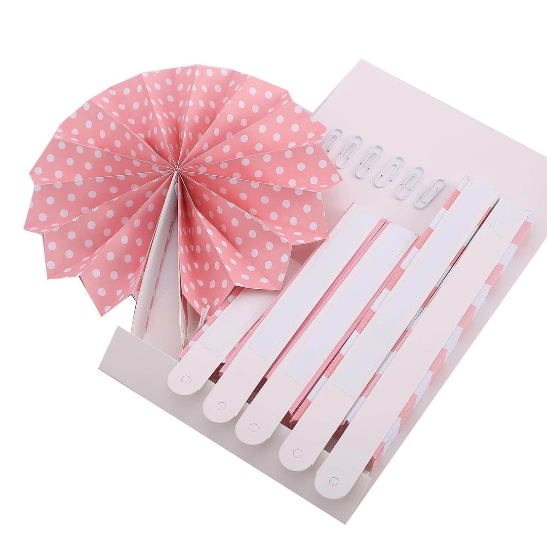 HIER_3300 Tabletop Decor Set Of 6 | Pink Paper Fan Decorations | Paper Pinwheels Wall Hanging Decorations Party Backdrop Kit | 8" | 12" | 16" 12 HIER_3300 Tabletop Decor Set Of 6 | Pink Paper Fan Decorations | Paper Pinwheels Wall Hanging Decorations Party Backdrop Kit | 8" | 12" | 16"