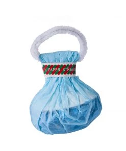 HIER_3300 5 Pack - Blue Hand Throw Streamers, Paper Streamers Confetti Popper For Gender Reveal