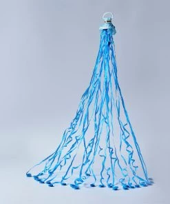 HIER_3300 5 Pack - Blue Hand Throw Streamers, Paper Streamers Confetti Popper For Gender Reveal