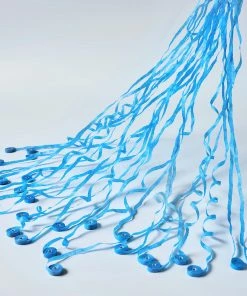 HIER_3300 5 Pack - Blue Hand Throw Streamers, Paper Streamers Confetti Popper For Gender Reveal