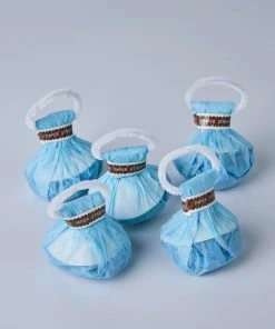 HIER_3300 5 Pack - Blue Hand Throw Streamers, Paper Streamers Confetti Popper For Gender Reveal