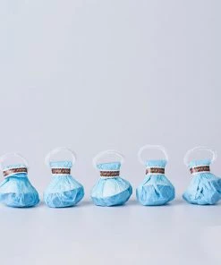 HIER_3300 5 Pack - Blue Hand Throw Streamers, Paper Streamers Confetti Popper For Gender Reveal