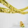 HIER_3300 16ft Metallic Gold Foil Tassel Fringe Backdrop Banner, Tinsel Garland Decor Big Event Backdrops & Décor