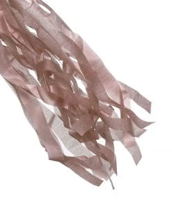 HIER_3300 Lanterns & Pom Pom Balls 12 PCS Pre-Tied Paper Fringe Tassel Garland, Paper Tinsel Curtains - Rose Gold