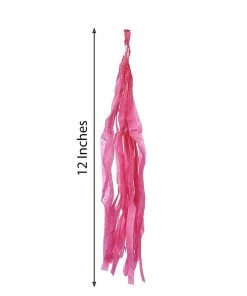 HIER_3300 Wall & Hanging Décor 12 PCS Pre-Tied Paper Fringe Tassel Garland, Paper Tinsel Curtains - Fuchsia 11 HIER_3300 Wall & Hanging Décor 12 PCS Pre-Tied Paper Fringe Tassel Garland, Paper Tinsel Curtains - Fuchsia