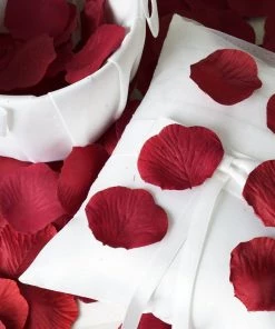 HIER_5130 Chargers & Centerpieces 500 Burgundy Silk Rose Petals For Table Confetti