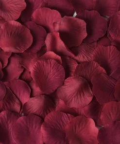 HIER_5130 Chargers & Centerpieces 500 Burgundy Silk Rose Petals For Table Confetti