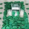 HIER_5130 500 Hunter Emerald Green Silk Rose Petals Chargers & Centerpieces