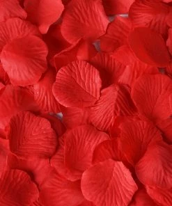 HIER_5130 Chargers & Centerpieces 500 Red Silk Rose Petals For Table Confetti