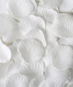 HIER_5130 500 White Silk Artificial Roses Wholesale Petals For Table Confetti