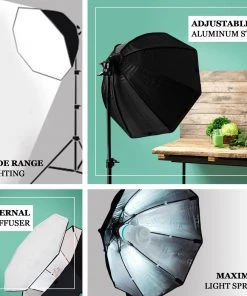 HIER_3740 400W Professional Photography Photo Video Portrait Studio Softbox Lighting Kit Big Event Backdrops & Décor 10 HIER_3740 400W Professional Photography Photo Video Portrait Studio Softbox Lighting Kit Big Event Backdrops & Décor