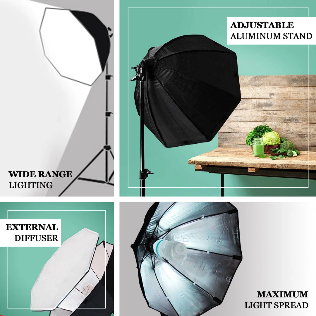 HIER_3740 400W Professional Photography Photo Video Portrait Studio Softbox Lighting Kit Big Event Backdrops & Décor 4 HIER_3740 400W Professional Photography Photo Video Portrait Studio Softbox Lighting Kit Big Event Backdrops & Décor