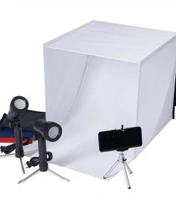 HIER_3740 16" Square Table Top Photo Photography Studio Lighting Light Shooting Tent Box Kit Big Event Backdrops & Décor