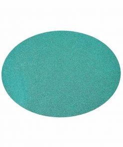 HIER_4720 6 Pack | Aqua Sparkle Placemats Non Slip Decorative Table Placemat, Oval With Glitter Sparkles