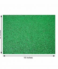 HIER_4720 6 Pack | Green Sparkle Placemats Non Slip Decorative Table Placemat, Rectangle With Glitter Sparkles