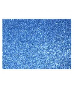 HIER_4720 6 Pack | Royal Blue Sparkle Placemats Non Slip Decorative Table Placemat, Rectangle With Glitter Sparkles Disposable Dinnerware