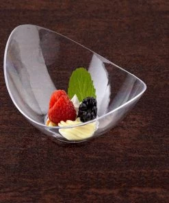 HIER_5420 Disposable Dinnerware 24 Pack 1oz Clear Tiny Wonders Disposable Plastic Tasting Bowls