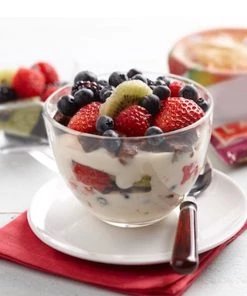 HIER_5420 12 Pack 4oz Clear Petite Plastic Bowls, Small Round Disposable Bowls