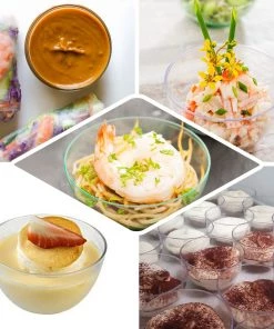 HIER_5420 12 Pack 4oz Clear Petite Plastic Bowls, Small Round Disposable Bowls 16 HIER_5420 12 Pack 4oz Clear Petite Plastic Bowls, Small Round Disposable Bowls