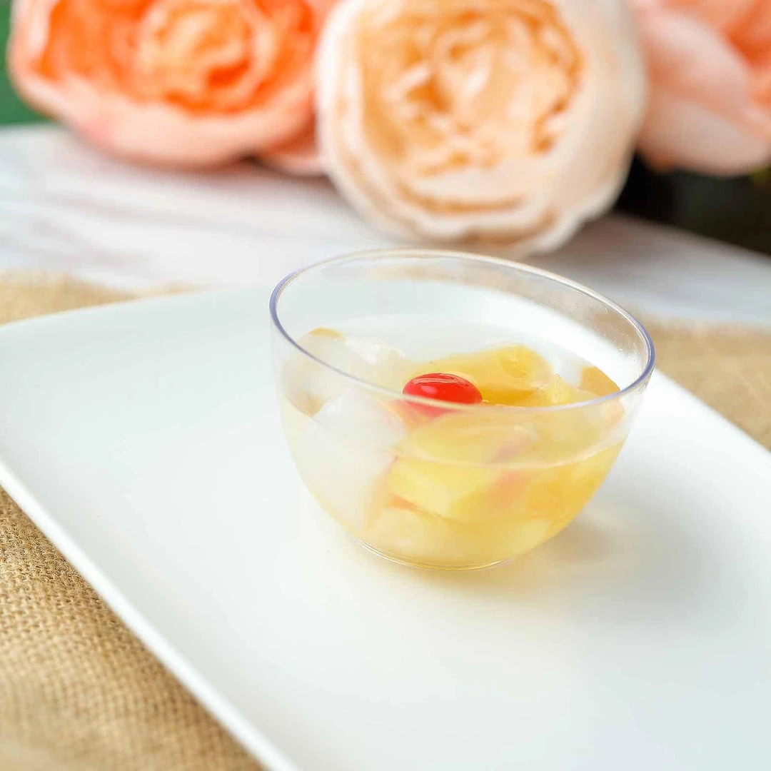 HIER_5420 12 Pack 4oz Clear Petite Plastic Bowls, Small Round Disposable Bowls 1 HIER_5420 12 Pack 4oz Clear Petite Plastic Bowls, Small Round Disposable Bowls