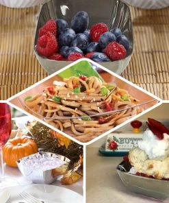 HIER_5420 18 Pack 2oz Clear Modern Mini Square Plastic Bowls, Disposable Desert Bowls Disposable Dinnerware 13 HIER_5420 18 Pack 2oz Clear Modern Mini Square Plastic Bowls, Disposable Desert Bowls Disposable Dinnerware