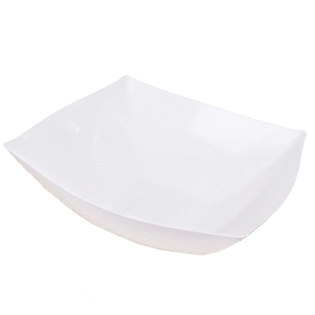 HIER_5420 Disposable Dinnerware 4 Pack 128oz White Large Square Plastic Salad Bowls, Disposable Serving Dishes 10 HIER_5420 Disposable Dinnerware 4 Pack 128oz White Large Square Plastic Salad Bowls, Disposable Serving Dishes