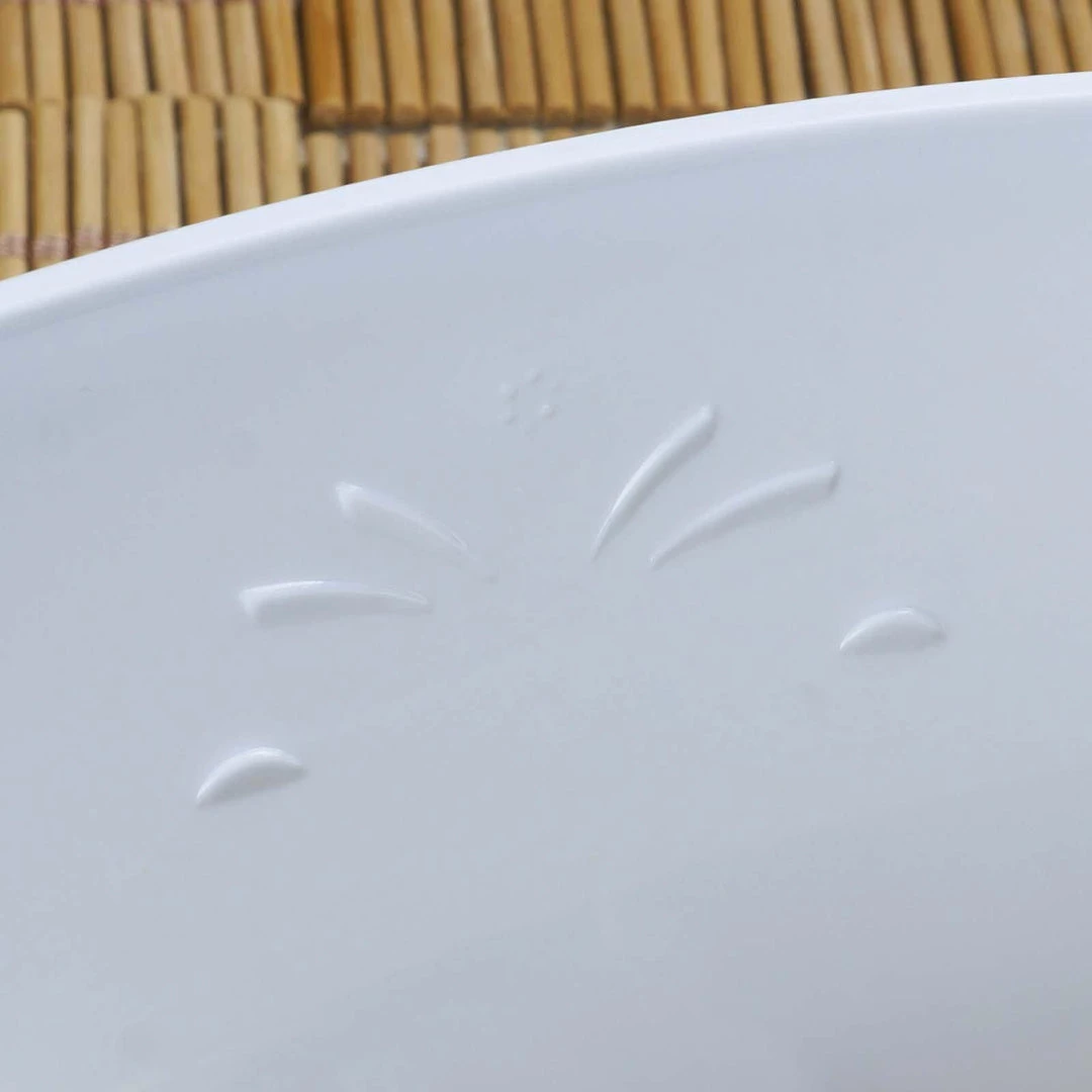 HIER_5420 4 Pack 32oz White Plastic Salad Bowls, Medium Disposable Serving Dishes Disposable Dinnerware 8 HIER_5420 4 Pack 32oz White Plastic Salad Bowls, Medium Disposable Serving Dishes Disposable Dinnerware