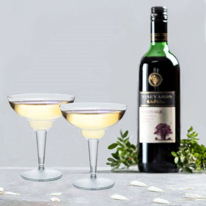 HIER_5430 10 Pack Clear 10oz Plastic Margarita Glass, Disposable Dessert Glasses Crystal Collection 1 HIER_5430 10 Pack Clear 10oz Plastic Margarita Glass, Disposable Dessert Glasses Crystal Collection