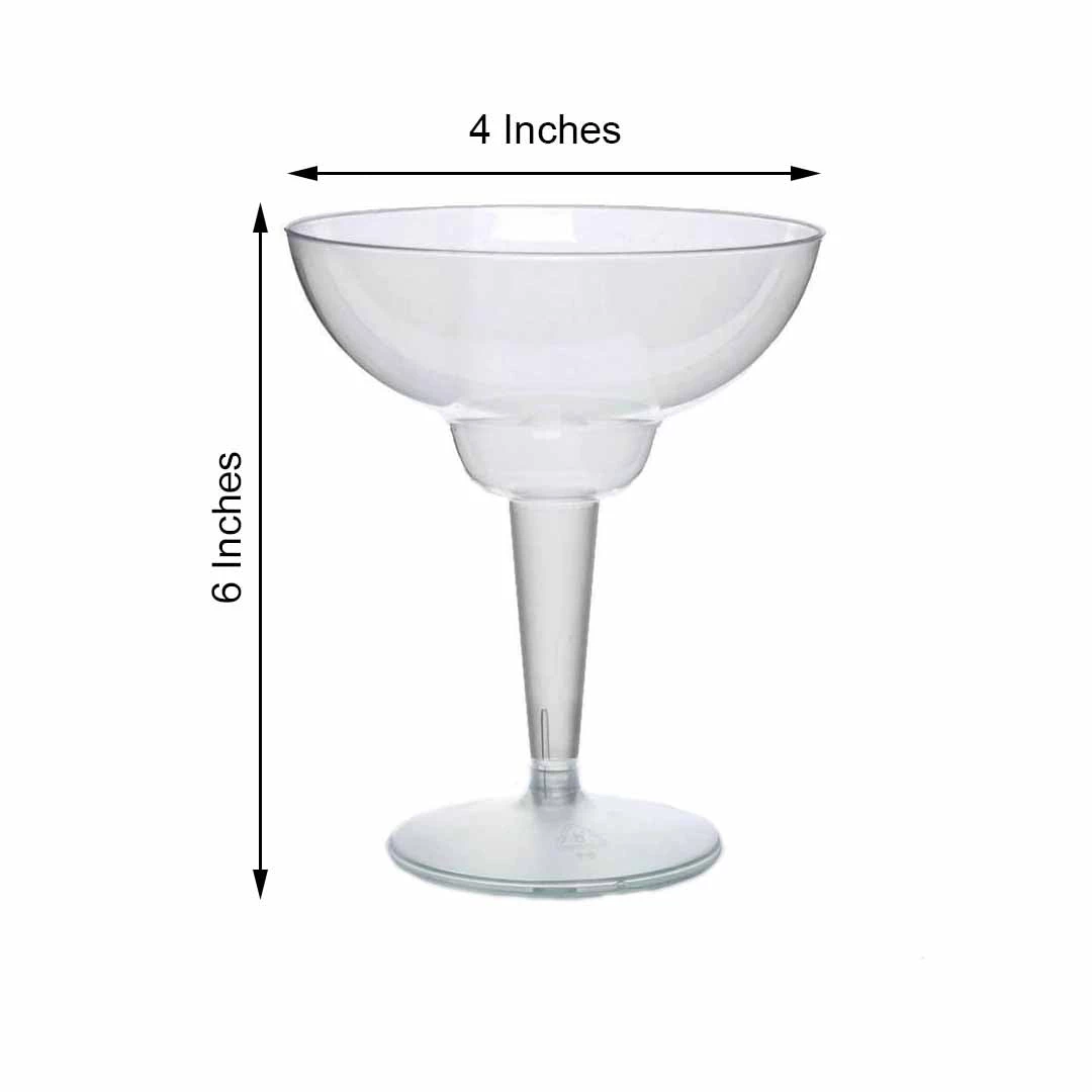 HIER_5430 10 Pack Clear 10oz Plastic Margarita Glass, Disposable Dessert Glasses Crystal Collection 3 HIER_5430 10 Pack Clear 10oz Plastic Margarita Glass, Disposable Dessert Glasses Crystal Collection