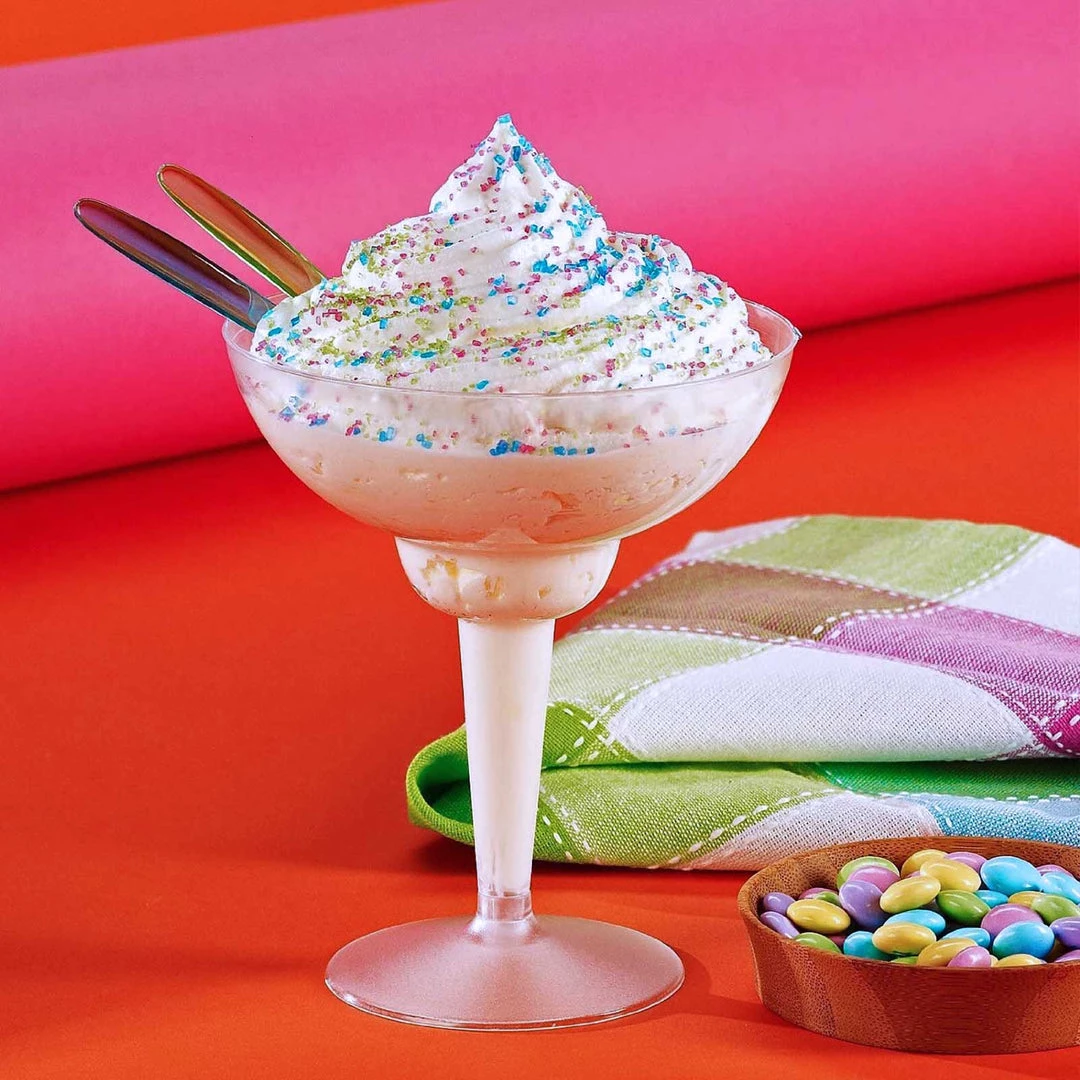 HIER_5430 10 Pack Clear 10oz Plastic Margarita Glass, Disposable Dessert Glasses Crystal Collection 2 HIER_5430 10 Pack Clear 10oz Plastic Margarita Glass, Disposable Dessert Glasses Crystal Collection