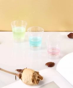 HIER_5430 50 Pack 2oz Clear Plastic Disposable Shot Glasses