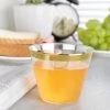 HIER_5430 25 Pack Gold 9oz Crystal Collection Plastic Tumblers Disposable Cups Disposable Dinnerware