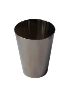 HIER_5430 Disposable Dinnerware 12 Pack 7oz Elegant Sleek Silver Plastic Cups, Chrome Disposable Cups