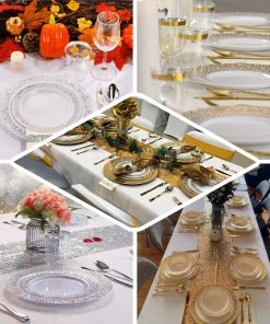 HIER_5441 Disposable Dinnerware 10 Pack - 7