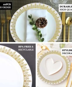 HIER_5440 Disposable Dinnerware 10 Pack - 10