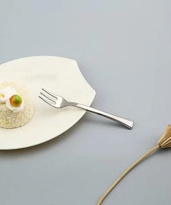 HIER_5460 36 Pack - 4" Silver Mini Heavy Duty Plastic Forks, Dessert Forks Plastic Utensils