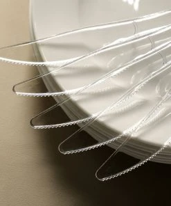 HIER_5460 25 Pack - 7" Clear Classic Heavy Duty Plastic Knives, Plastic Utensils Disposable Dinnerware
