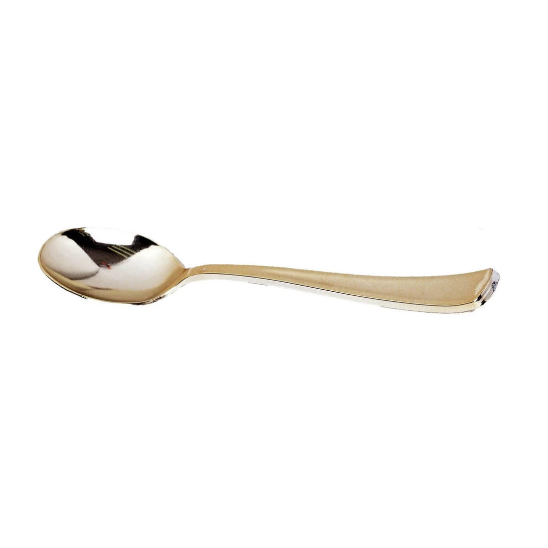 HIER_5460 25 Pack - 7" Metallic Gold Heavy Duty Plastic Spoon, Plastic Utensils 6 HIER_5460 25 Pack - 7" Metallic Gold Heavy Duty Plastic Spoon, Plastic Utensils