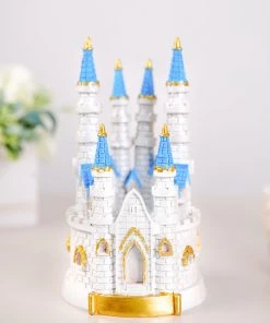 HIER_5320 8.5" Fairytale Castle Cake Topper Figurine Chargers & Centerpieces