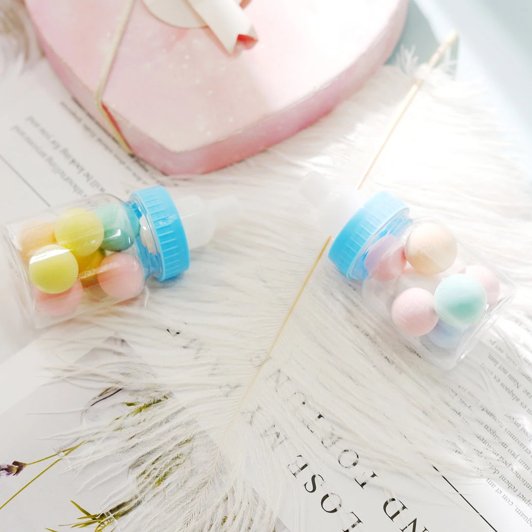 HIER_5320 12 Pack | 3.5" Blue Baby Bottle Party Favor Gift Candy Containers, Baby Shower Treat Boxes 10 HIER_5320 12 Pack | 3.5" Blue Baby Bottle Party Favor Gift Candy Containers, Baby Shower Treat Boxes
