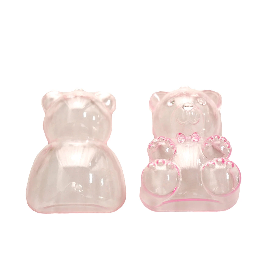 HIER_5320 12 Pack | 3" Pink Teddy Bear Party Favor Gift Candy Containers, Baby Shower Treat Boxes Theme Décor 14 HIER_5320 12 Pack | 3" Pink Teddy Bear Party Favor Gift Candy Containers, Baby Shower Treat Boxes Theme Décor