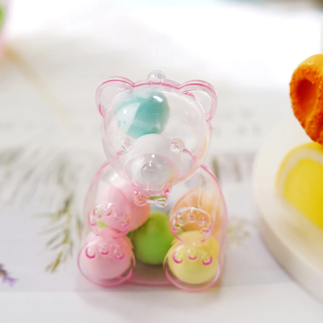 HIER_5320 12 Pack | 3" Pink Teddy Bear Party Favor Gift Candy Containers, Baby Shower Treat Boxes Theme Décor 10 HIER_5320 12 Pack | 3" Pink Teddy Bear Party Favor Gift Candy Containers, Baby Shower Treat Boxes Theme Décor