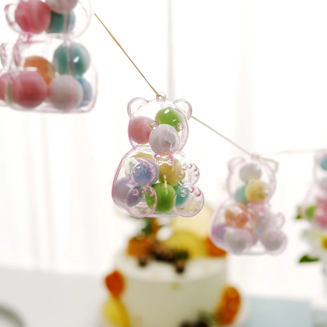 HIER_5320 12 Pack | 3" Pink Teddy Bear Party Favor Gift Candy Containers, Baby Shower Treat Boxes Theme Décor 11 HIER_5320 12 Pack | 3" Pink Teddy Bear Party Favor Gift Candy Containers, Baby Shower Treat Boxes Theme Décor