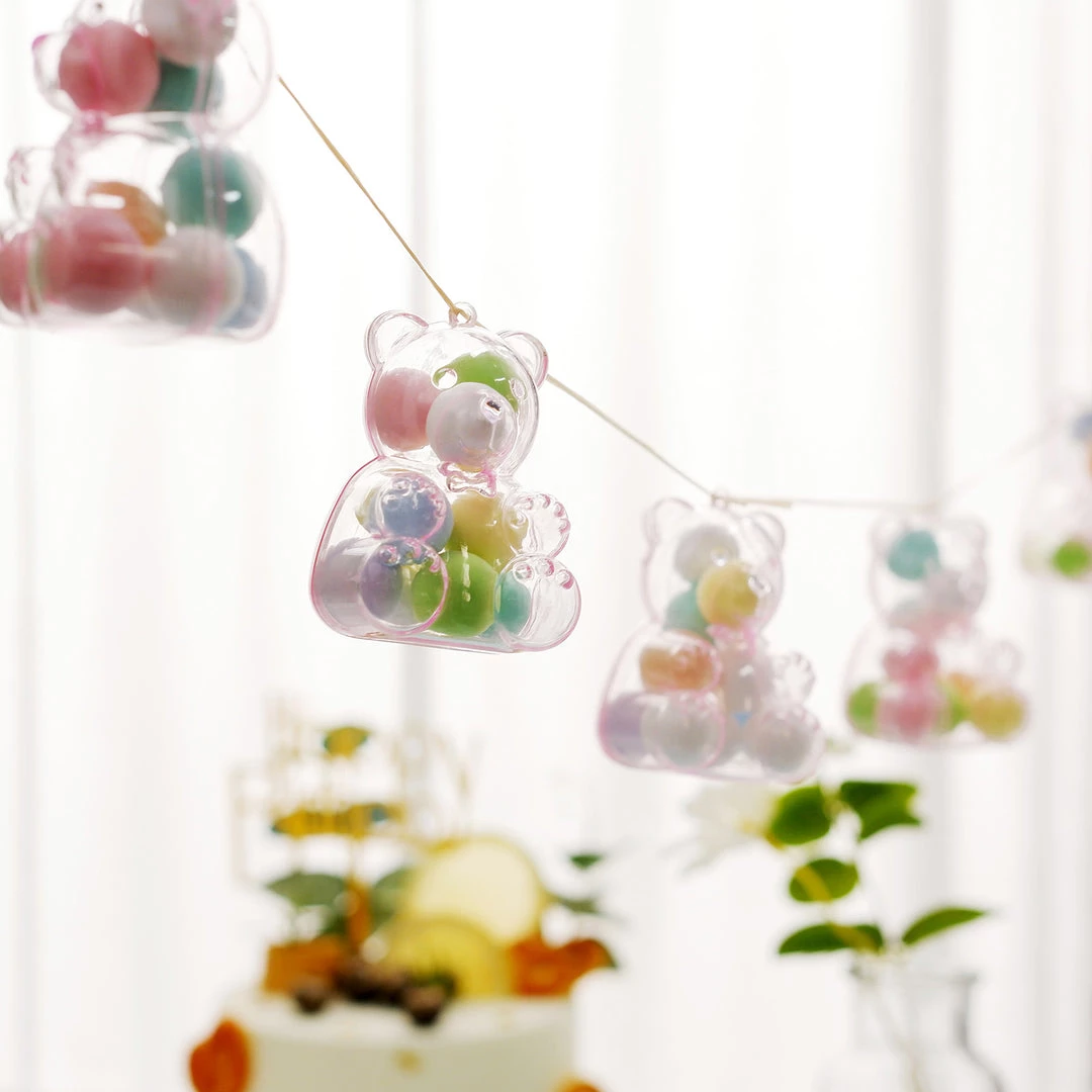 HIER_5320 12 Pack | 3" Pink Teddy Bear Party Favor Gift Candy Containers, Baby Shower Treat Boxes Theme Décor 12 HIER_5320 12 Pack | 3" Pink Teddy Bear Party Favor Gift Candy Containers, Baby Shower Treat Boxes Theme Décor