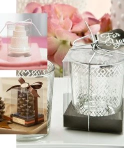 HIER_5310 25 Pack | Clear Heart Party Wedding Favor Candy Gift Boxes Treat Dish - Plastic 5