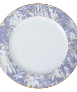 HIER_4700 Set Of 12 | 11" Violet Break Resistant Porcelain Plates | Microwave Safe Dinner Plates